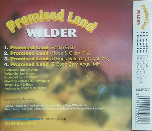 Scott Wilder : Promised Land (CD, Single)