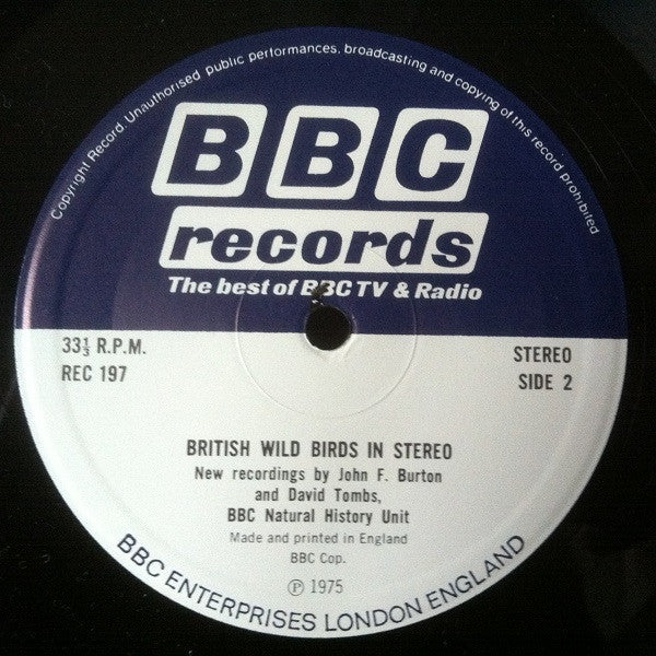 John F. Burton And David Tombs : British Wild Birds In Stereo (LP)