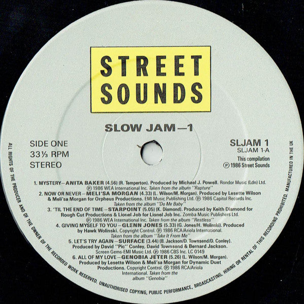 Various : Slow Jam 1 (LP, Comp)