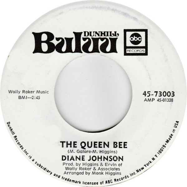 Diane Johnson : If You Want To Do It To Me, Tell Me / The Queen Bee (7", Single, Promo)