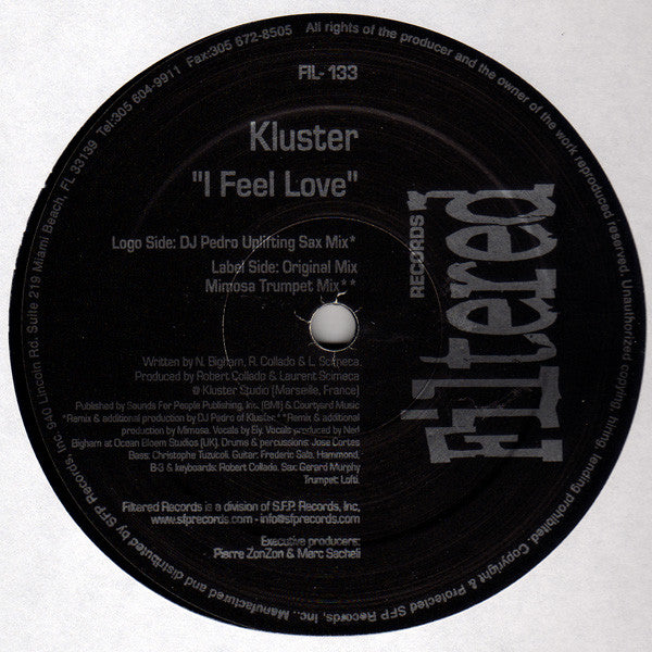 Kluster : I Feel Love (12")