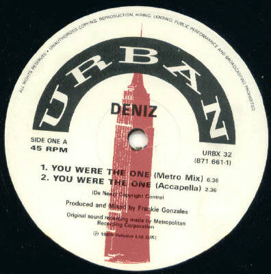 Deniz : You Were The One (12")