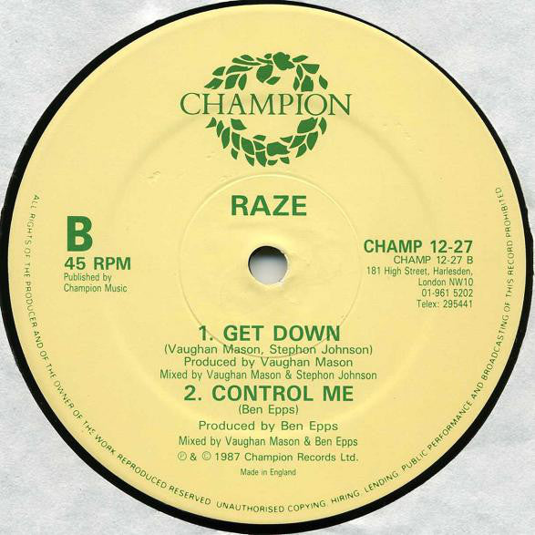 Raze : Let The Music Move U (12")