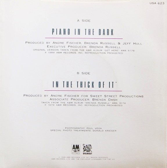 Brenda Russell (2) : Piano In The Dark (7", Single, Red)