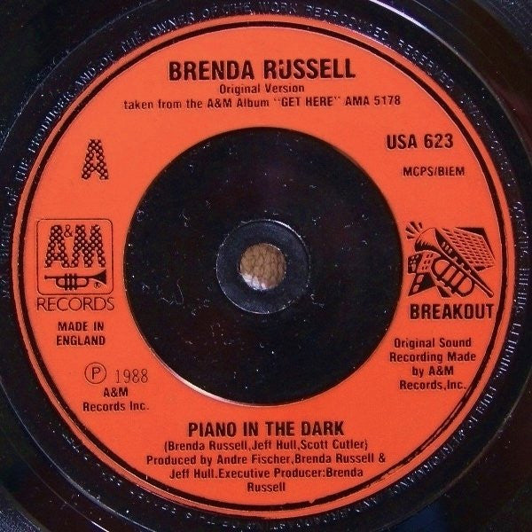 Brenda Russell (2) : Piano In The Dark (7", Single, Red)