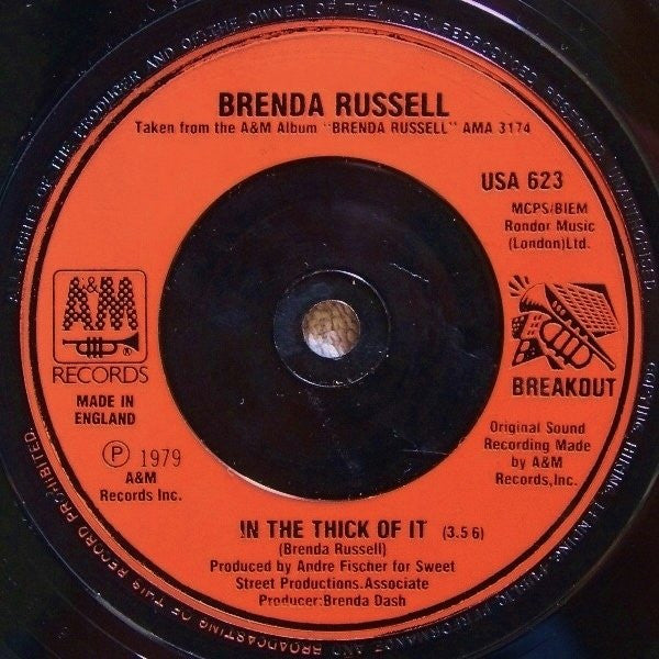 Brenda Russell (2) : Piano In The Dark (7", Single, Red)