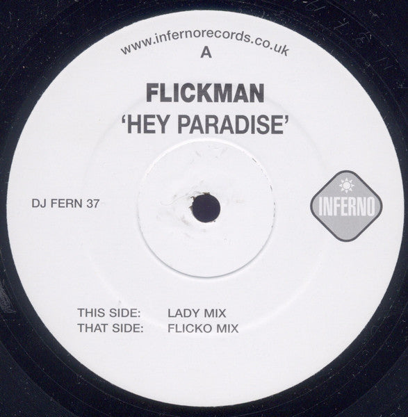 Flickman : Hey Paradise (2x12", Promo)