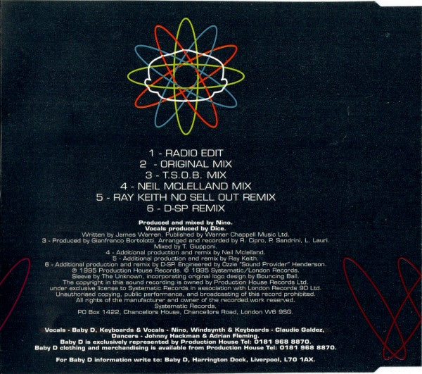 Baby D : (Everybody's Got To Learn Sometime) I Need Your Loving (CD, Single)