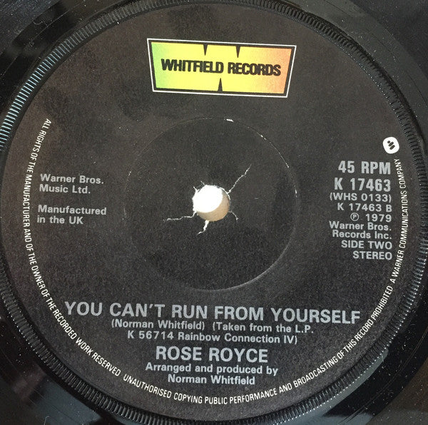 Rose Royce : I Wonder Where You Are Tonight (7")