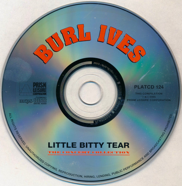 Burl Ives : Little Bitty Tear - The Concert Collection (CD, Album, RE)