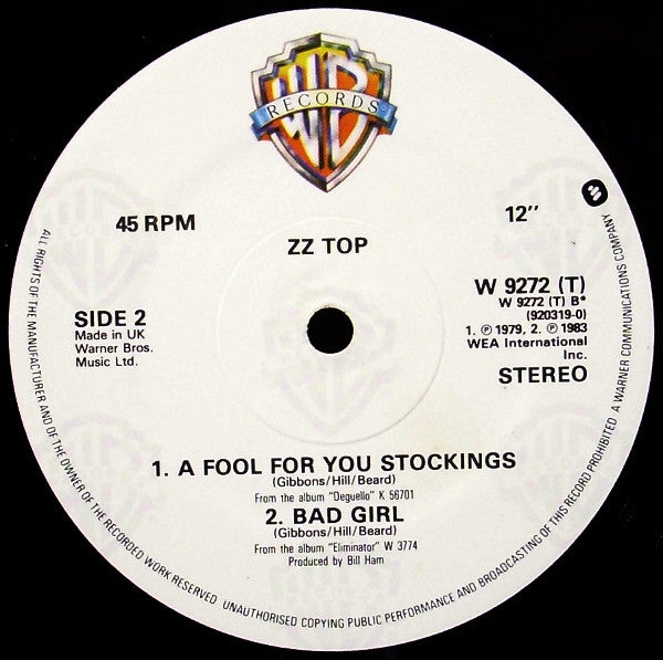 ZZ Top : Legs (Metal Mix) (12", Single)