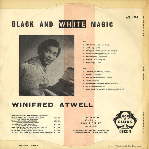 Winifred Atwell : Black And White Magic (LP, Comp)
