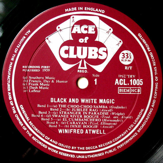 Winifred Atwell : Black And White Magic (LP, Comp)