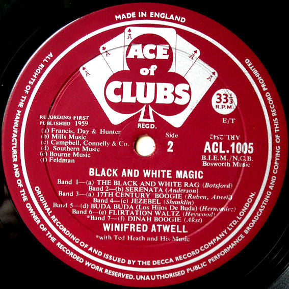 Winifred Atwell : Black And White Magic (LP, Comp)