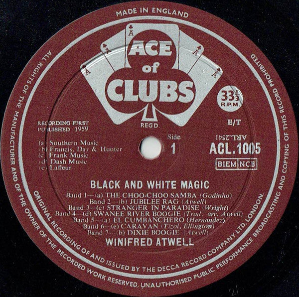 Winifred Atwell : Black And White Magic (LP, Comp)