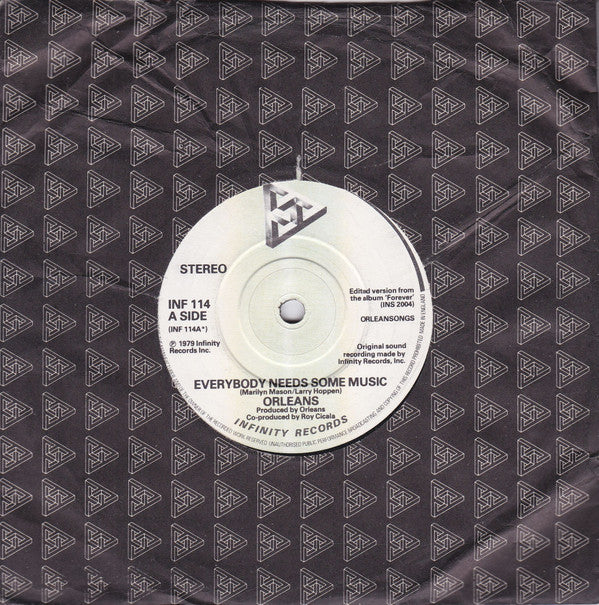 Orleans : Everybody Needs Some Music (7", Single)