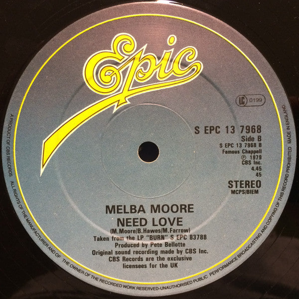 Melba Moore : Burn (Special Disco Remix) (12")