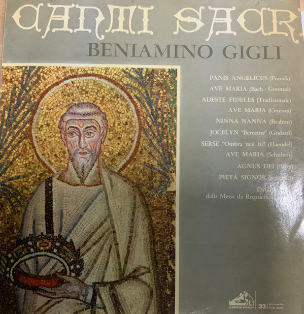 Beniamino Gigli : Canti Sacri (LP, Comp)