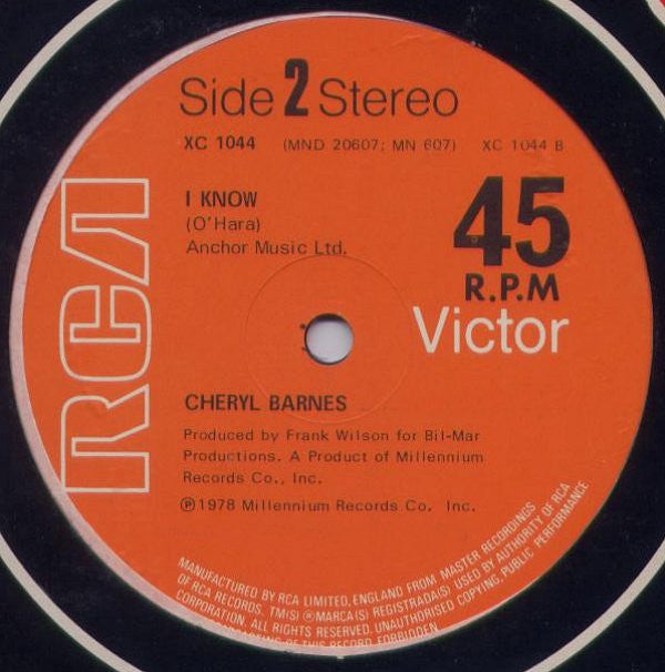 Cheryl Barnes : Save And Spend (12")