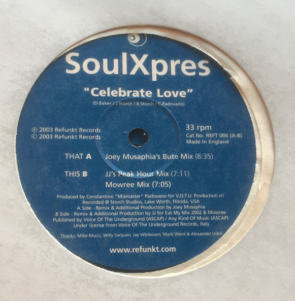 Soulxpres : Celebrate Love (2x12")