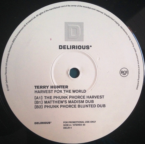 Terry Hunter : Harvest For The World (Matthew Roberts Remixes.) (12", Promo)