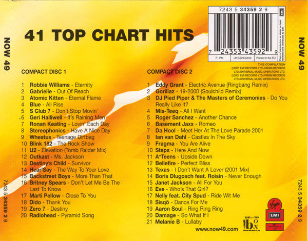 Various : Now That's What I Call Music! 49 (2xCD, Comp, UK )