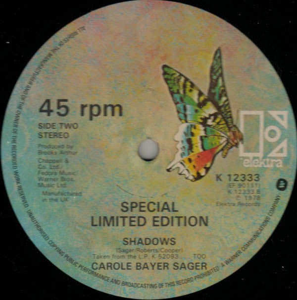 Carole Bayer Sager : I Don't Wanna Dance No More / Shadows (12", Single, Ltd)