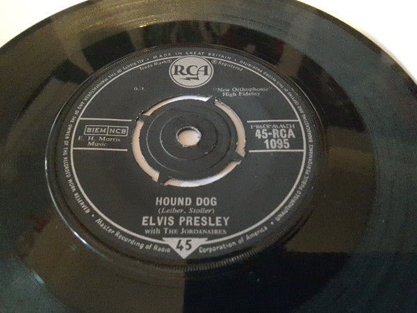 Elvis Presley : Hound Dog (7", Single)