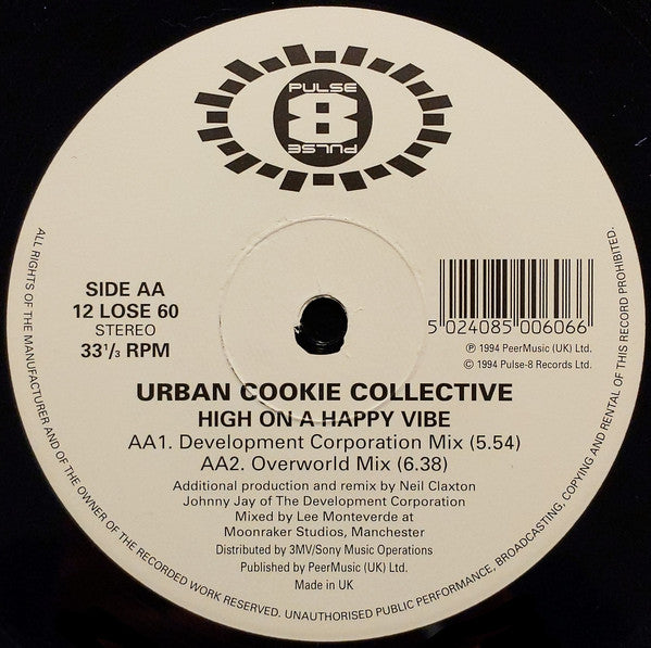 Urban Cookie Collective : High On A Happy Vibe (12", Single)