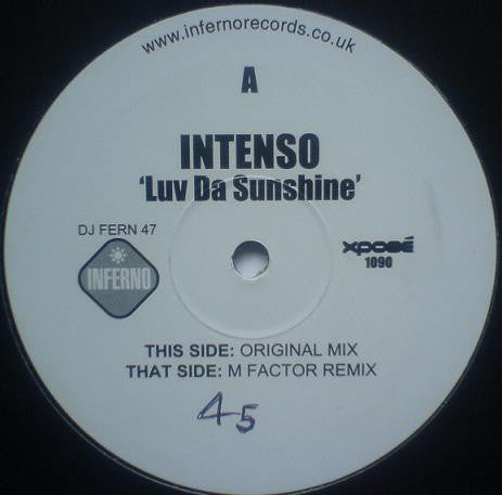 Intenso Project : Luv Da Sunshine (12", Promo)