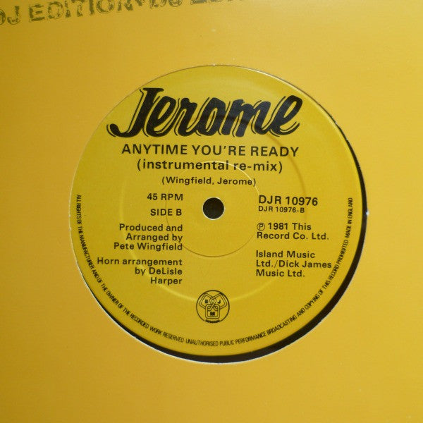 Steve Jerome (2) : You're Supposed To Be My Friend (12")