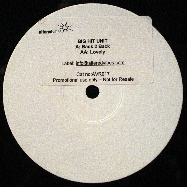The Vanishing System / Jason Todd : Back 2 Back / Lovely (10", Promo, W/Lbl)