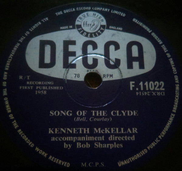 Kenneth McKellar : Song Of The Clyde / It's A Long, Long Way To Tipperary (Shellac, 10")