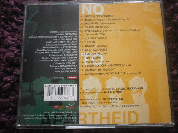 Cedric Samson (2) : Mandela And de Klerk (Original Motion Picture Soundtrack) (CD)