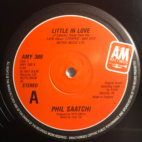 Philip Saatchi : Little In Love (12")