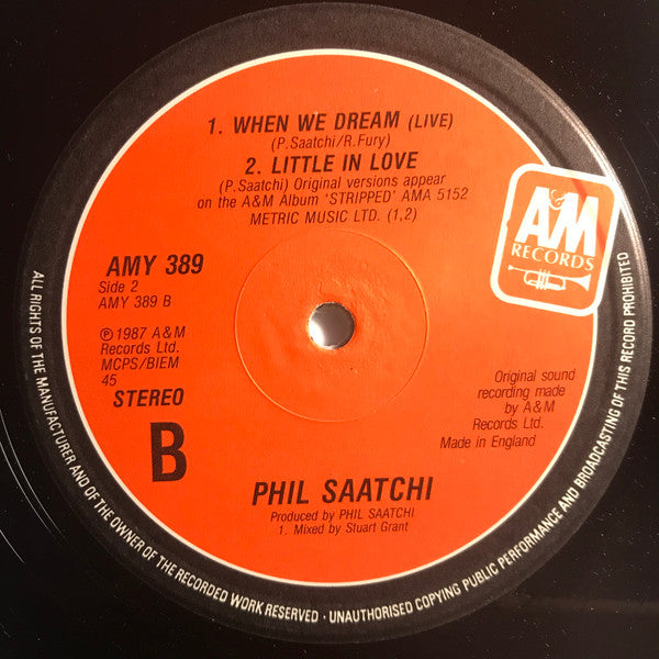 Philip Saatchi : Little In Love (12")