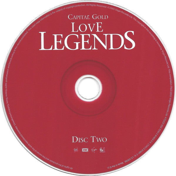 Various : Capital Gold Love Legends  (2xCD, Comp)