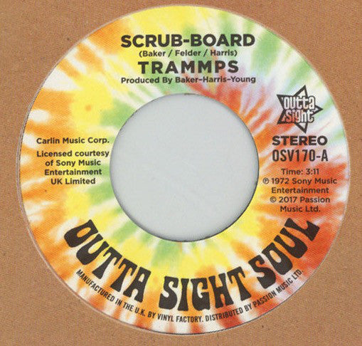 The Trammps : Scrub-Board (7", Single, RE)