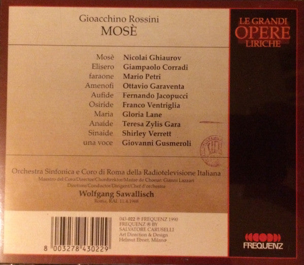 Rossini*, Nicolai Ghiaurov, Teresa Żylis-Gara, Shirley Verrett, Ottavio Garaventa, Mario Petri, Giampaolo Corradi, Wolfgang Sawallisch : Mose' (2xCD, Album, RE)