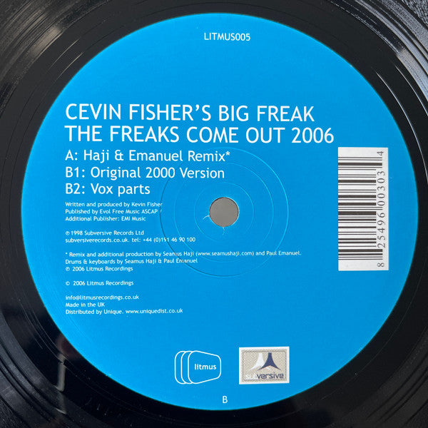 Cevin Fisher's Big Freak : The Freaks Come Out 2006 (Disk Two) (12")
