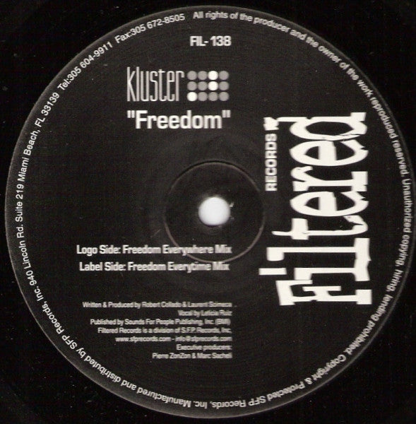 Kluster : Freedom (12")