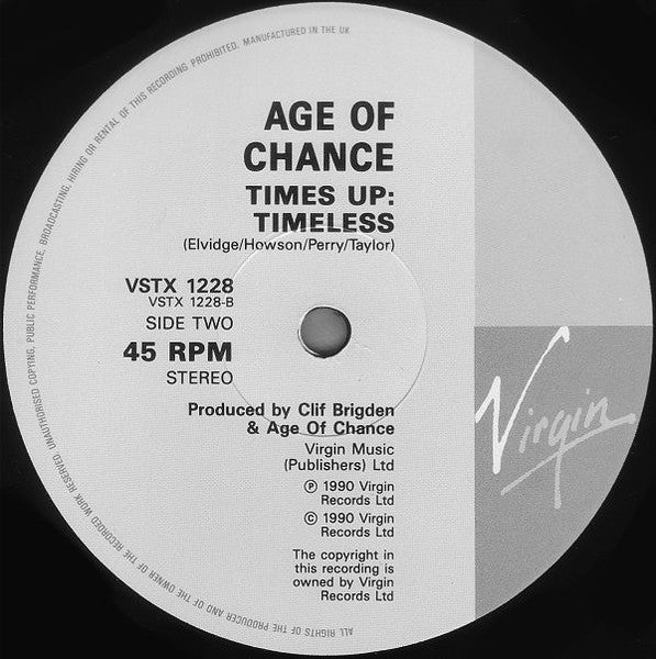 Age Of Chance : Higher Than Heaven: Remix (12", Single)