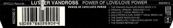 Luther Vandross : Power Of Love / Love Power (The Remixes) (CD, Single)