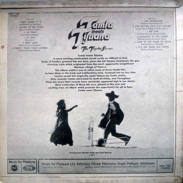 Tequila Brass : Tamla Meets Tijuana (LP, Album)