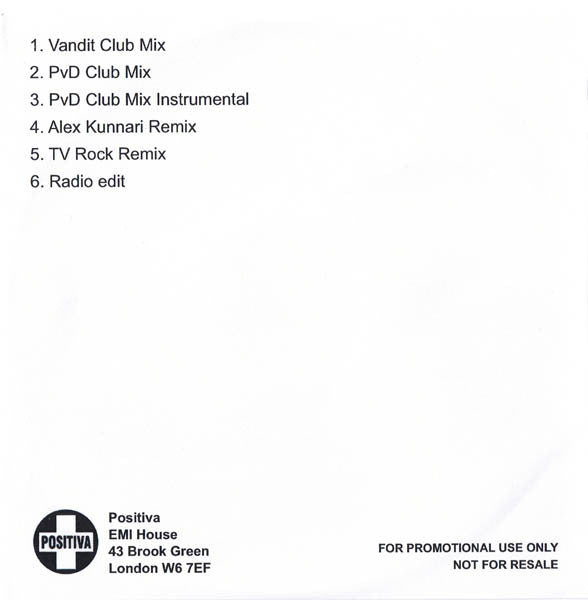 Paul van Dyk Featuring Rea Garvey : Let Go (CDr, Promo)