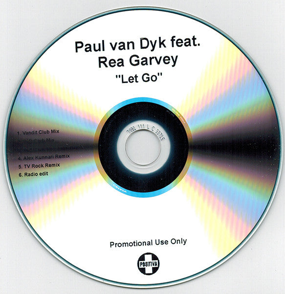 Paul van Dyk Featuring Rea Garvey : Let Go (CDr, Promo)