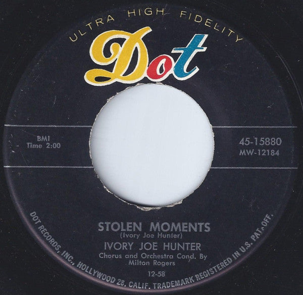 Ivory Joe Hunter : City Lights / Stolen Moments (7")