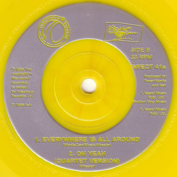 Ash : Oh Yeah (7", Single, Ltd, Yel)