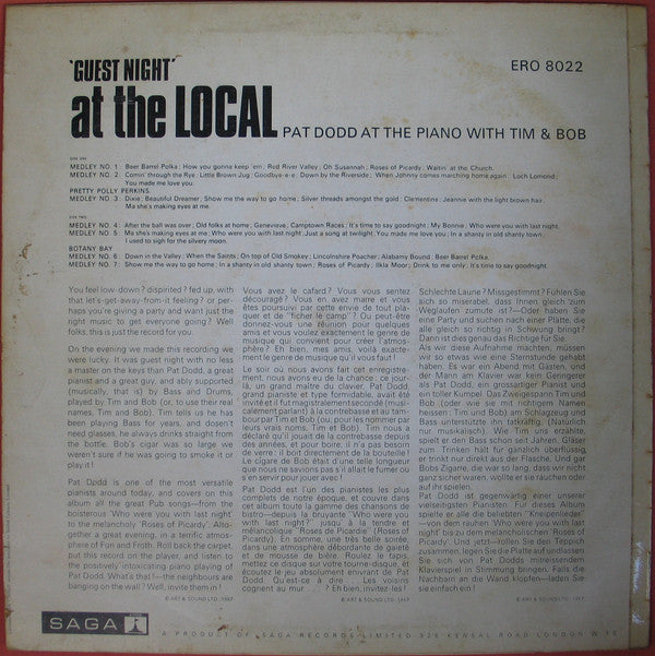 Pat Dodd : 'Guest Night' At The Local (LP)