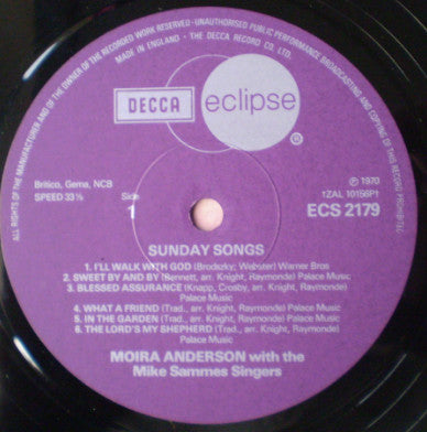 Moira Anderson : Sunday Songs (LP, Album)